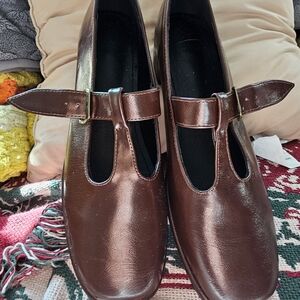 SHEIN Brown Mary Jane Heels